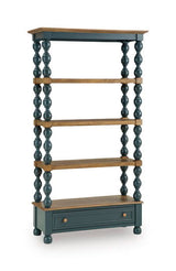 Finnworth - Bookcase - Blue / Brown