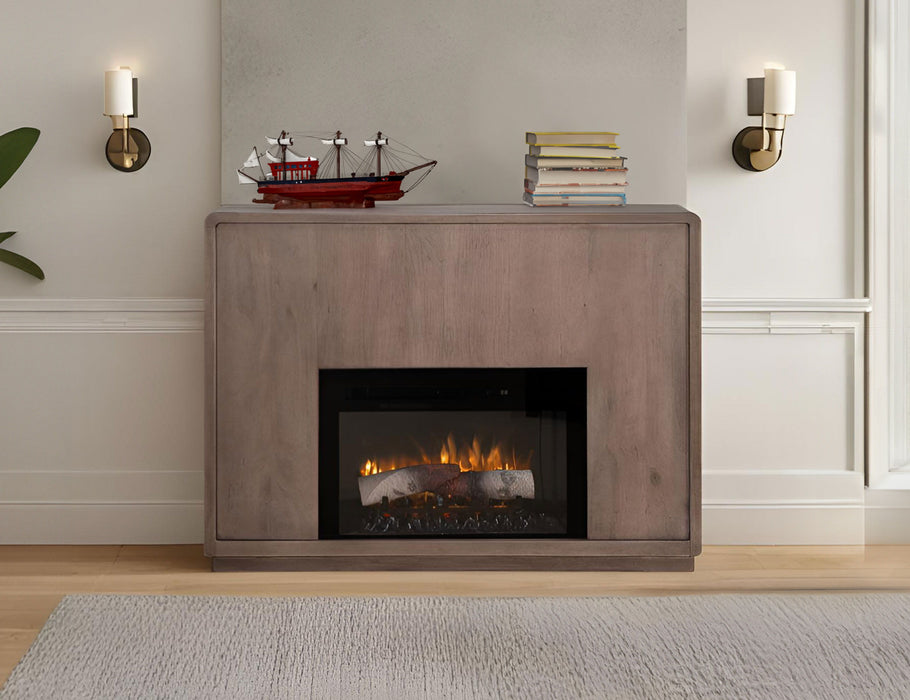 Mezquite - Mantel Fireplace - Light Brown