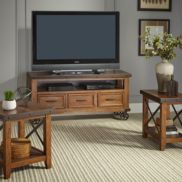 Taos - TV Console - Canyon Brown