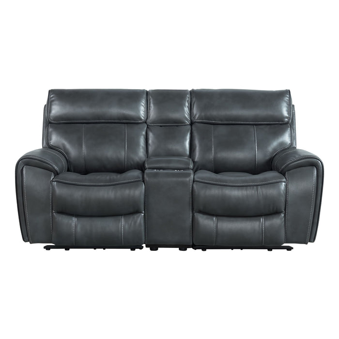 Summit - Dual-Power Loveseat - Bolero Slate