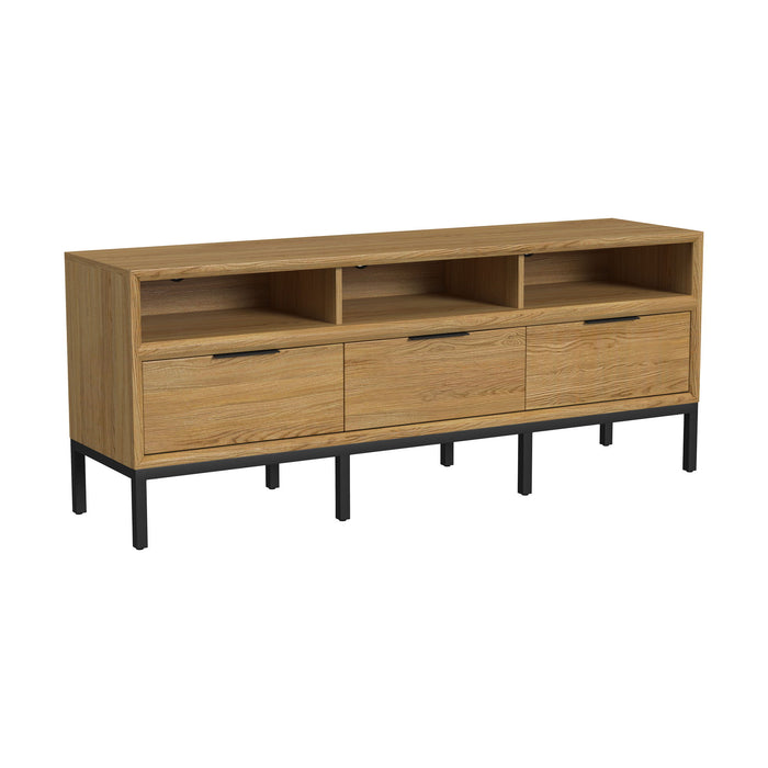 Newport - 70" TV Console - Natural Oak