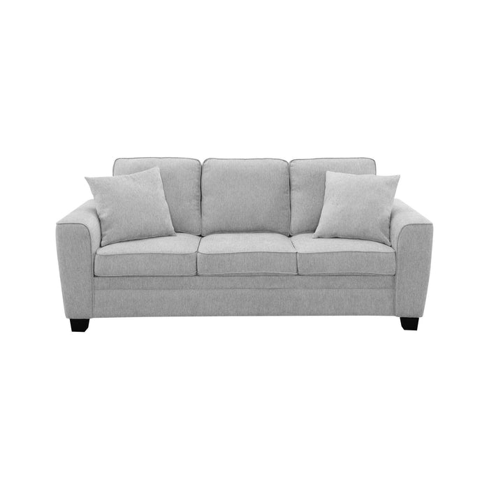 Ashbury - Sofa With 2 Pillows - Soft Gray