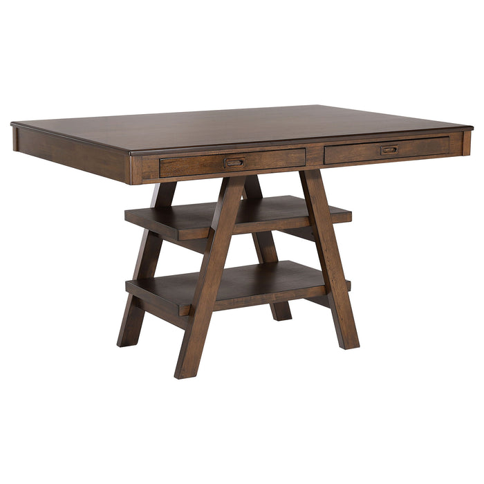 Ferrara - 5 Piece Counter Height Dining Set With Chairs - Walnut