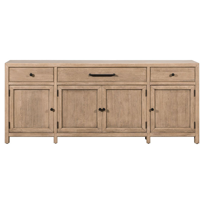 Proximity Place - 82" TV Console - Barley Buff