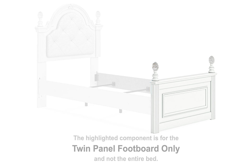 Kozlani - Twin Panel Footboard - White