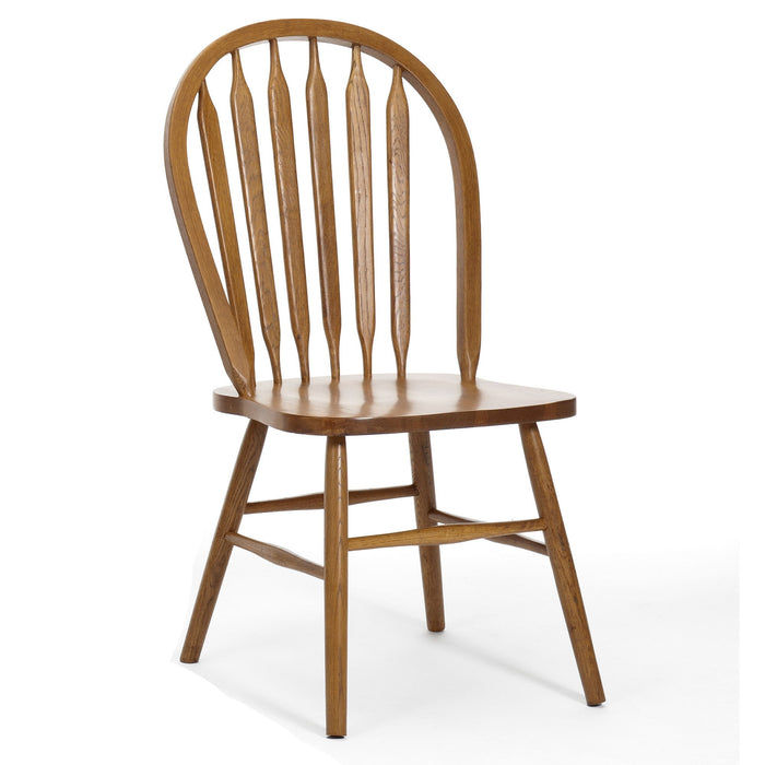 Classic Oak - Plain Arrow Chair - Chestnut