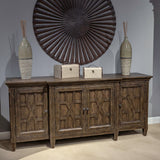 Paradise Valley - 76" TV Console - Saddle Brown