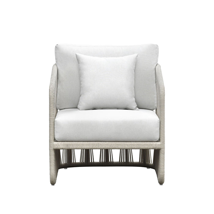 Alexa - Outdoor Seating Chair With Pillow - White