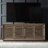 Aspen Sky - 78" TV Console - Weathered Saddle Brown