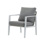 Modern Lounge Chair With Rope Accents And Cushions