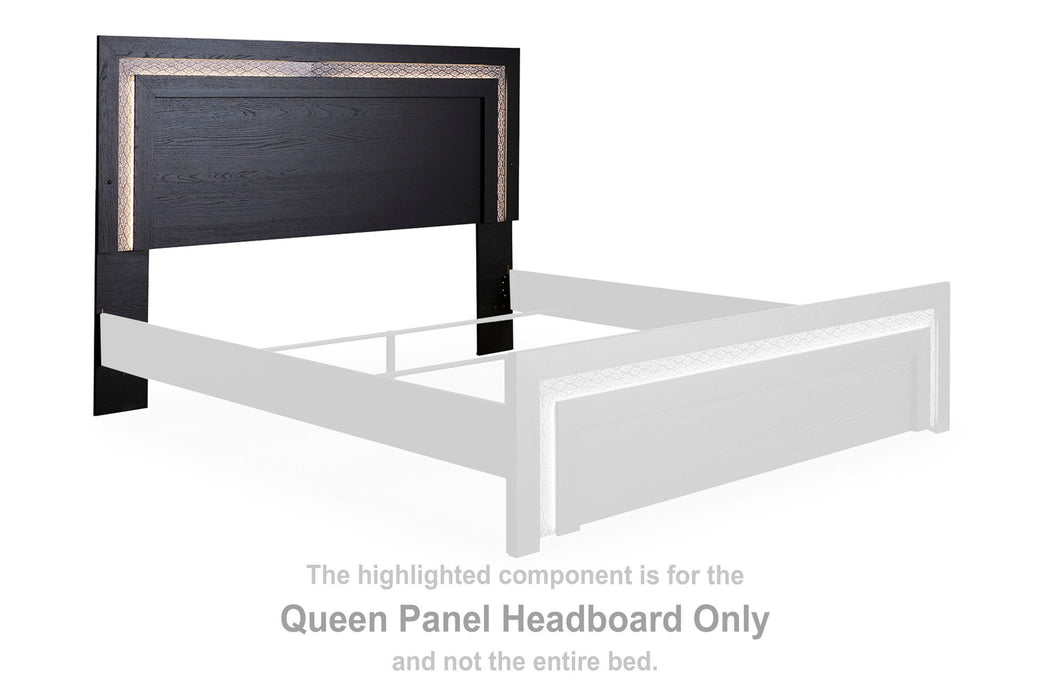 Shoralli - Queen Panel Headboard - Black