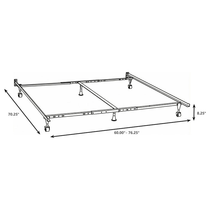 Kerns Queen or Eastern King or Cal King Bed Frame Black