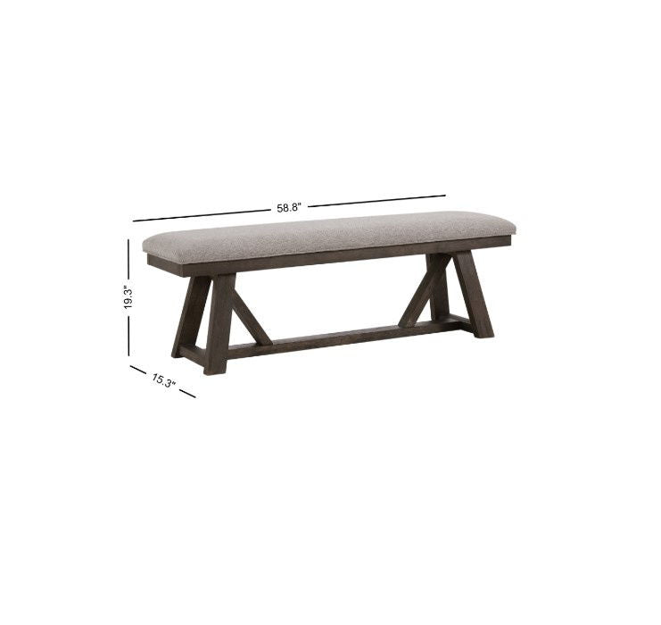 Hearst - Dining Bench - Reclaimed Chevron