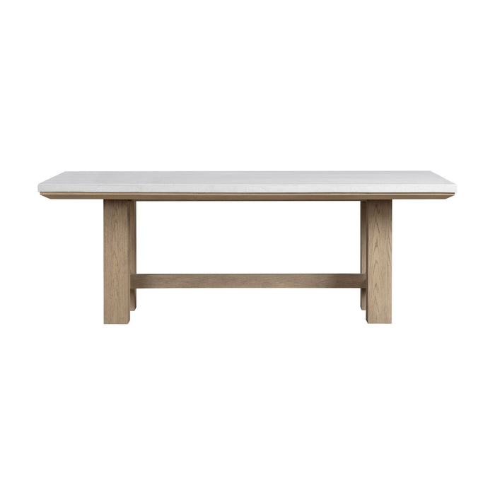 Cornerstone - Stone Top Table - French Oak