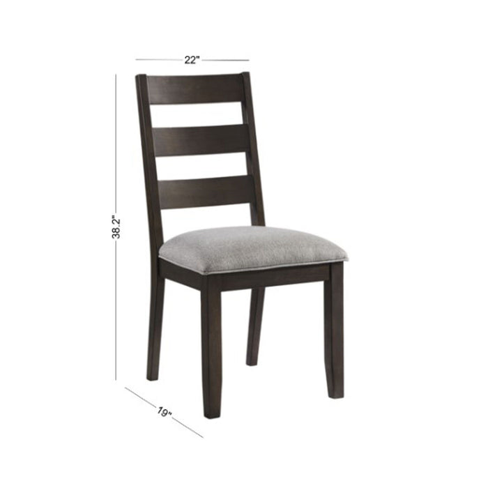 Beacon - Ladder Chair - Charcoal / Walnut