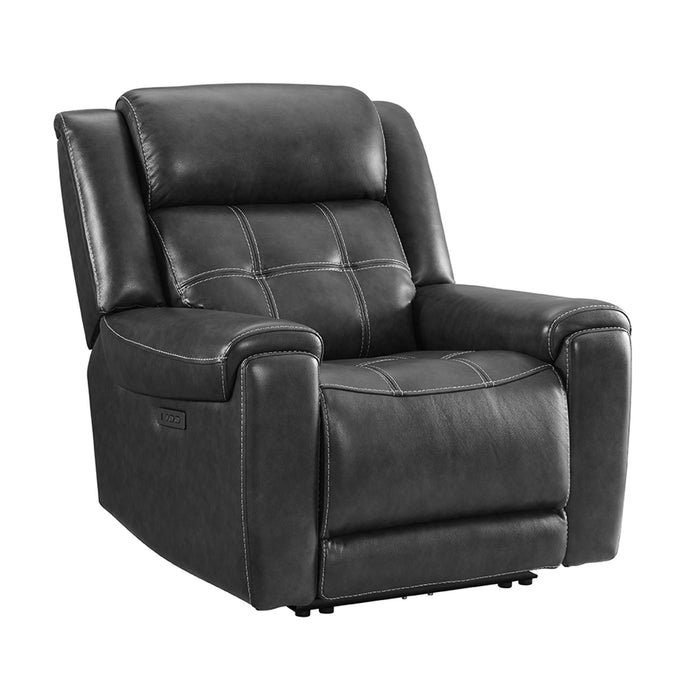 Regis - Dual-Power Recliner - Baron Charcoal