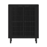 6 Tier Shoe Cabinet With Louvered Doors