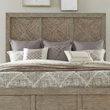 Skyview Lodge - King Panel Headboard - Cobblestone