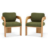 2 Pack Dining Chairs With Pillow Back