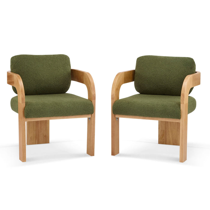2 Pack Dining Chairs With Pillow Back