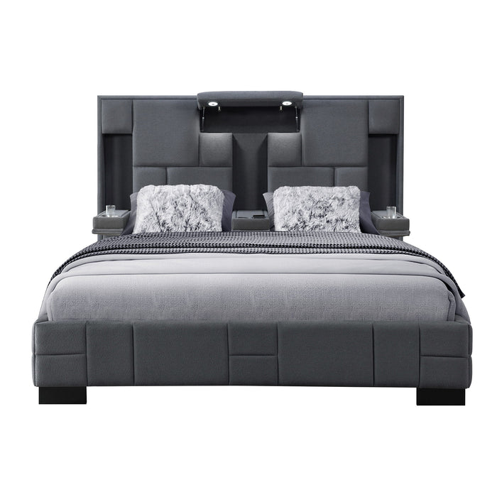 Yaris - Contemporary Bed With Wireless Charging And LED Lights