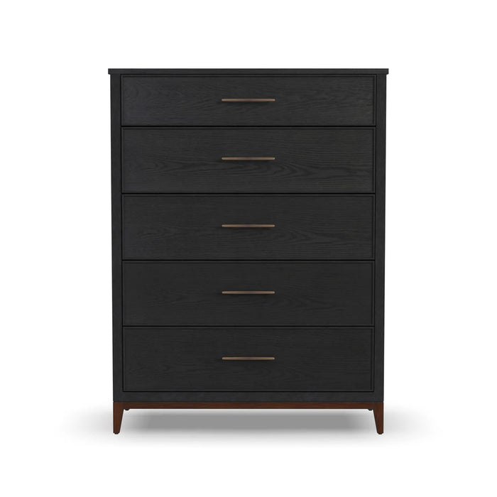 Waterfall Black Drawer Chest