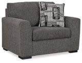 Gardiner - Chair And A Half - Pewter