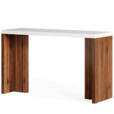 Home Bar Height Table For Kitchen - Brown / White