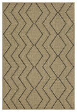 Earth - 5'3" X 7'3" Indoor, Outdoor Area Rug - Black, Natural