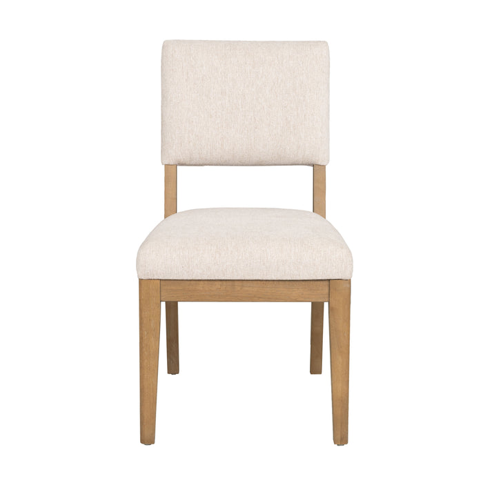 Millwork - Dining Chair (Set of 2) - White / Light Brown
