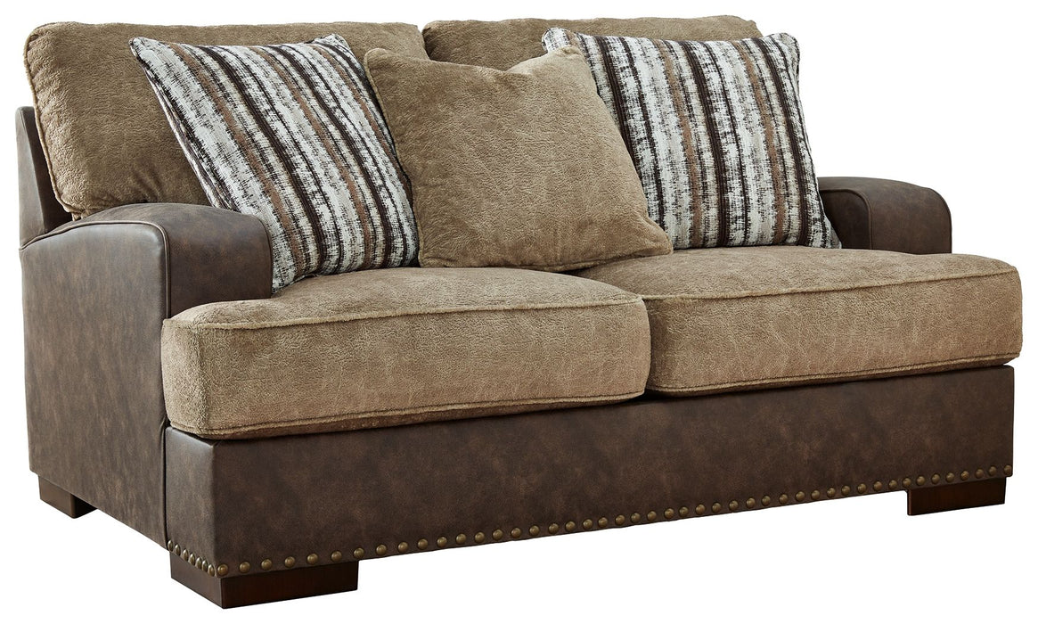 Alesbury - Chocolate - Loveseat