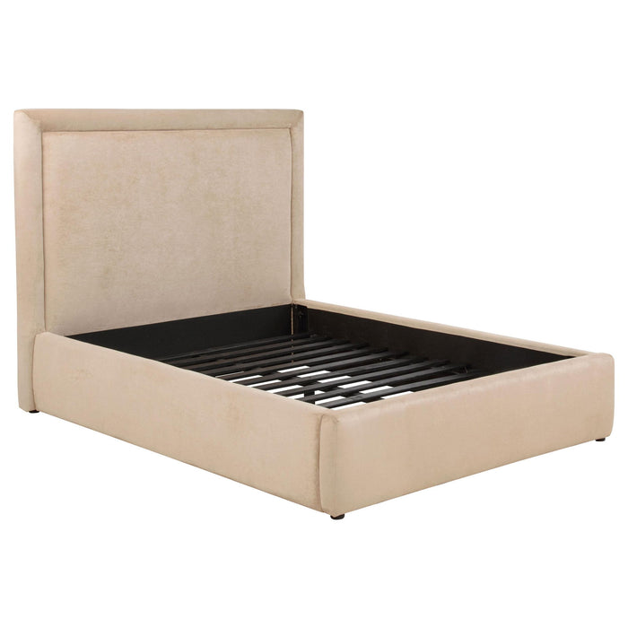 Lawson 54-inch Upholstered Full Platform Bed Light Saddle