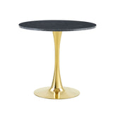 Round Dining Table With Thickened Top For Kitchen