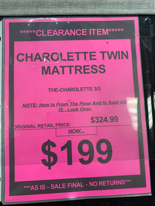 Charlotte Twin Mattress