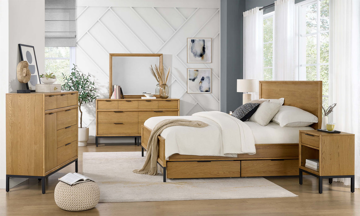 Newport - Mirror - Natural Oak