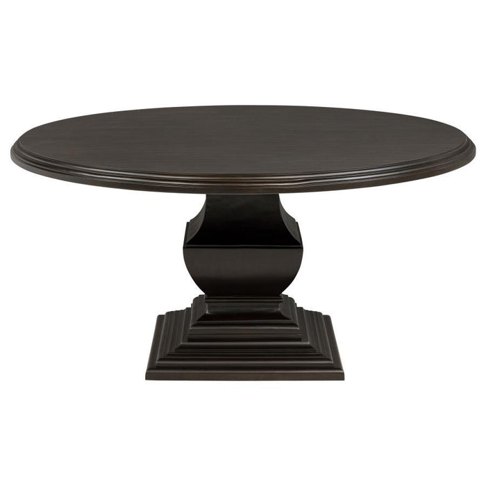 Twyla - 60" Round Wood Dining Room Table - Dark Cocoa