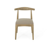 Mid Century Modern Dining Chair Set With Upholstered Seating