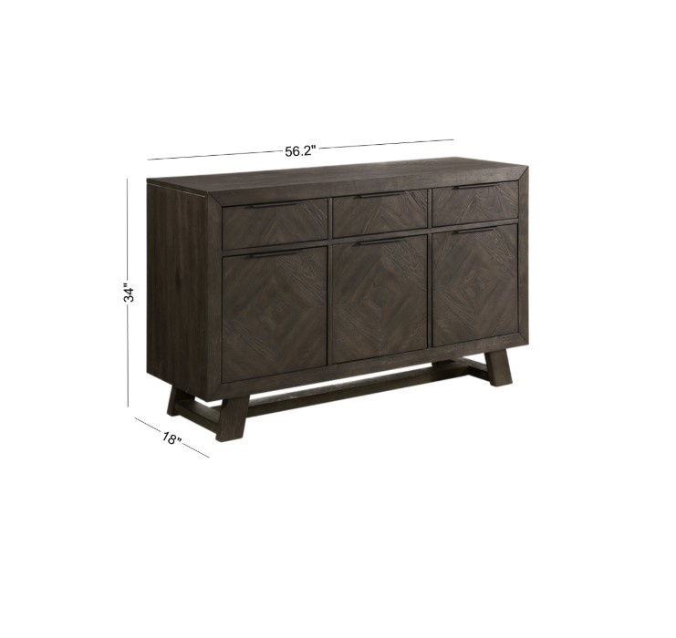 Hearst - Server - Reclaimed Chevron