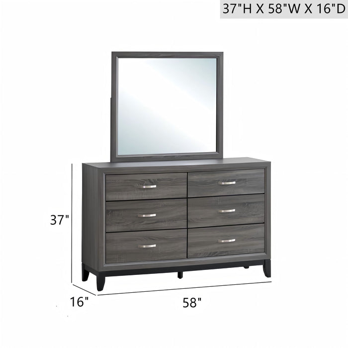 Glasgow - Dresser With 6 Drawers