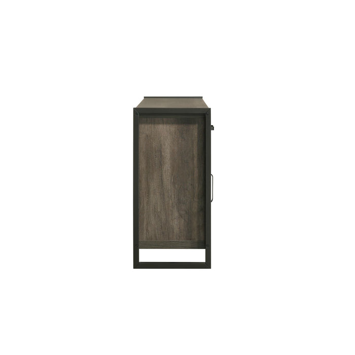 Fireplace TV Consoles - 686 78" Console With Fire FTS - Brown