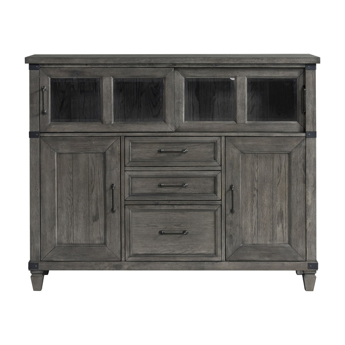 Foundry - Sliding Door Cabinet - Brushed Pewter