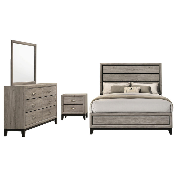Watson 4-piece Wood Full Bedroom Set Light Taupe