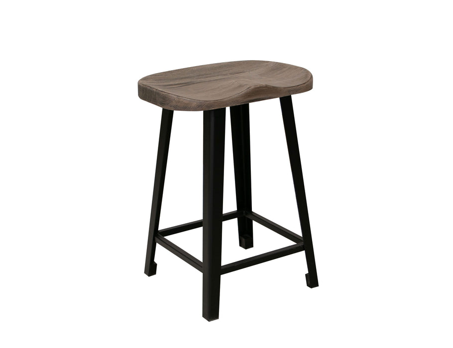 Blacksmith - 24" Stool - Truffle Brown / Oil Black