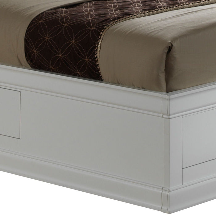 Traditional Style Bookcase Storage Bed