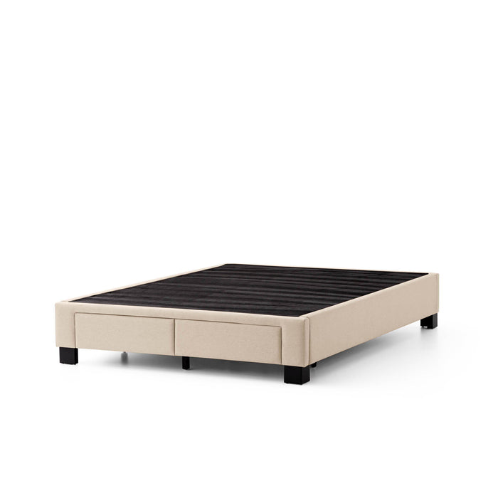 Duncan - King Platform Bed Base - Oat