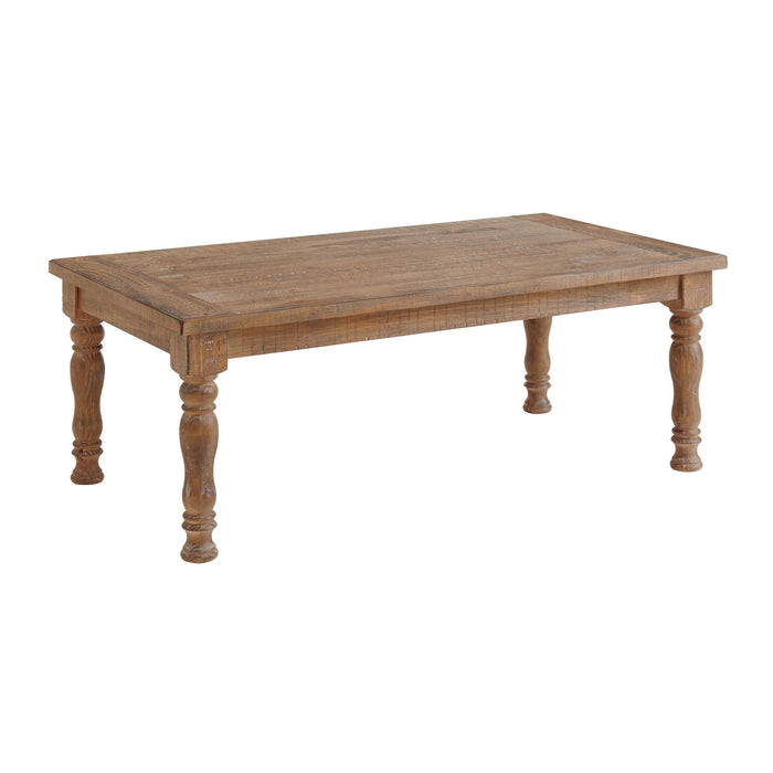 Highland - Coffee Table With Turned Legs - Sandwash