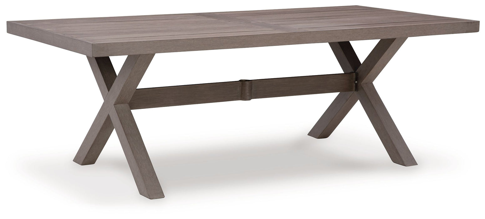 Hillside Barn - Brown - Rectangular Dining Table W/Umb Opt