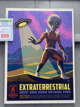 Extraterrestrial Anderson design sign