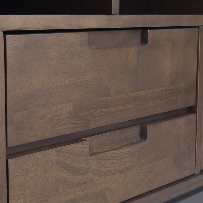 Banting - Wide TV Stand - Walnut Brown
