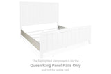 Shaybrock - Queen/King Panel Rails - Antique White